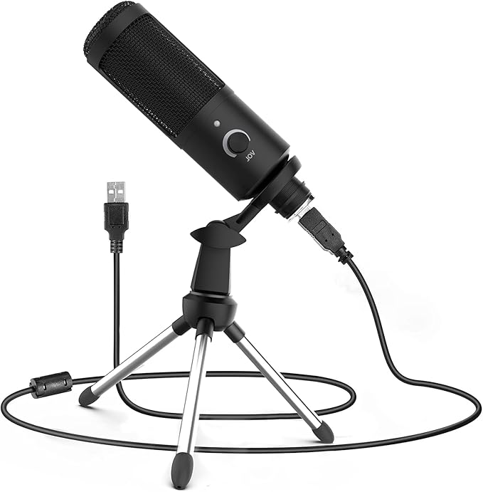 USB Microphone, Travor Metal Condenser Recording Microphone