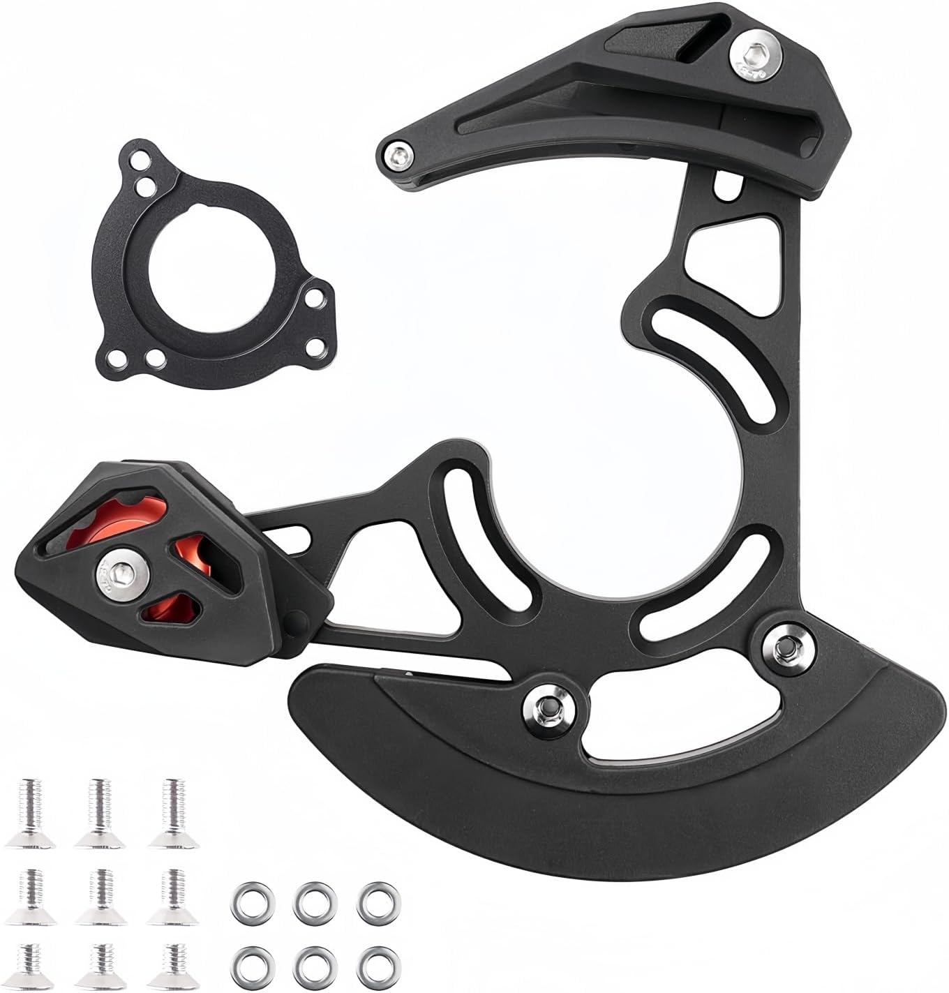 Mountain Bike Chain Guide Disc Protector for 32T-38T Protector System Lightweight Single Disc Design Chain Guard Bicycle Accessories
