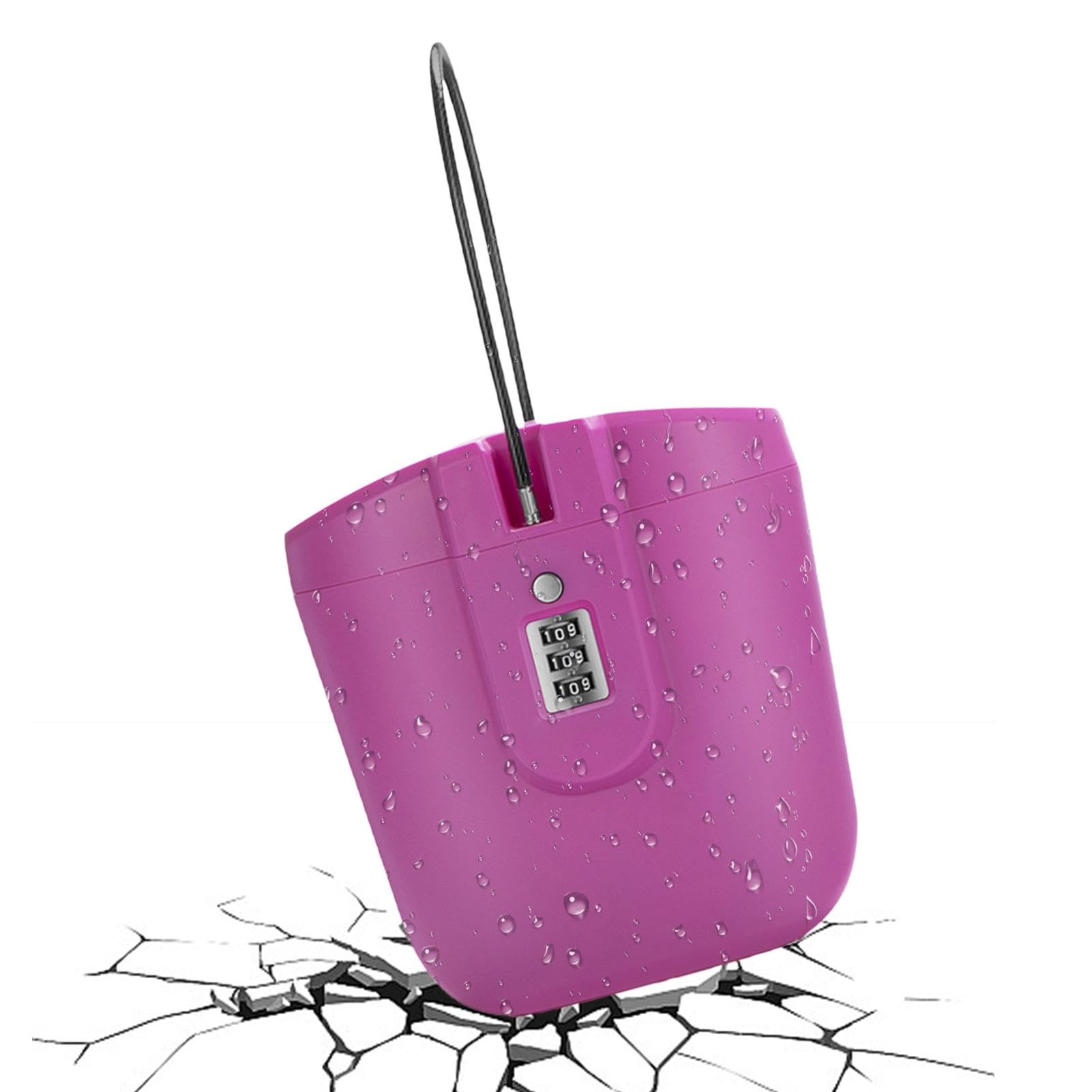 Scatola con lucchetto da spiaggia, portatile, custodia di sicurezza per spiaggia, 2 l, grande capacità per viaggi, cassaforte da spiaggia, agente immobiliare, oggetti personali, cassaforte da viaggio