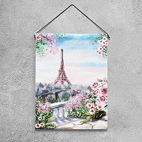 Drapeaux de jardin en polyester robuste et double face Tour Eiffel Paris - 4