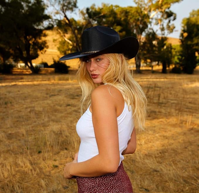 Enimay Western Cowboy \u0026 Cowgirl Hat 
