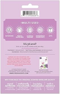 WillowBrook Scented Sachets for Drawers and Closets