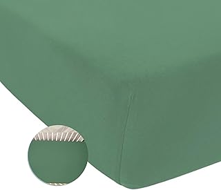 Nyte Nyte Baby - Silky Soft Fitted Crib Sheet, 5% Spandex & 95% Viscose from Bamboo Crib Sheet, Temperature-Regulating Toddler Sheets, Imported Breathable Crib Sheets, 52 x 28 inches, Basil