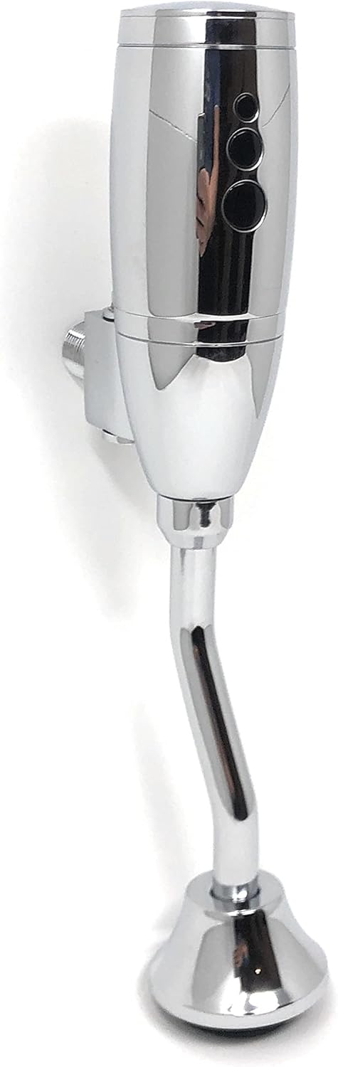 Cascada Automatic Sensor Urinal Flush Valve | Touchless Wall-Mounted Auto Flush System (Round)