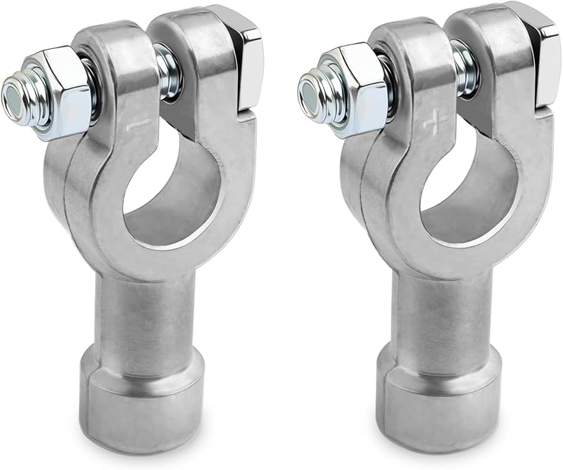 Adaptadores de Terminal de Bateria Lateral para Superior Purthog em Chumbo – Par