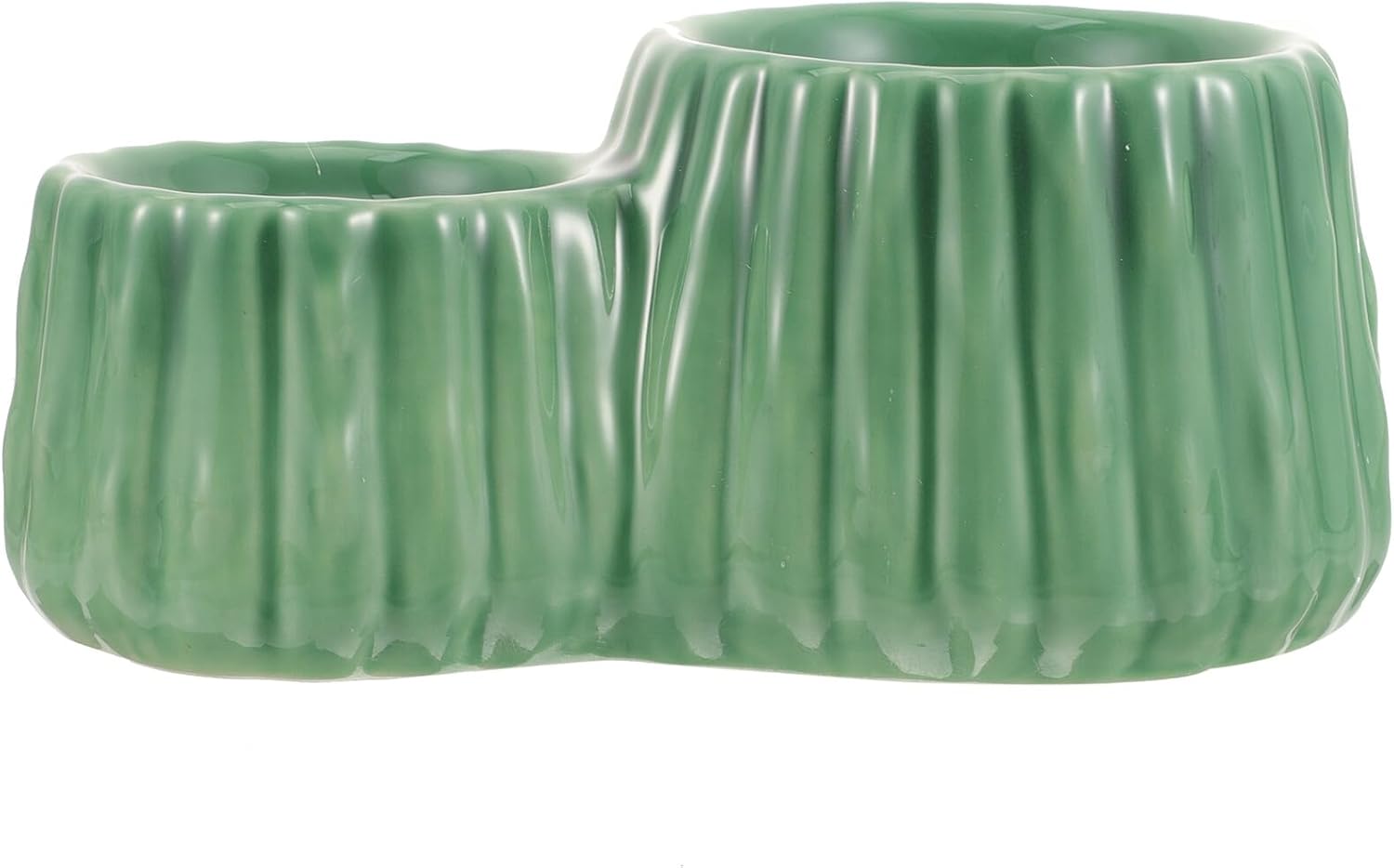 UPKOCH Ceramic Elevated Cat Bowl and Raised Dog Food Bowl Set with Neck Protection Non-tip for Pets Suitable for Cats and Dogs Feeding and Watering