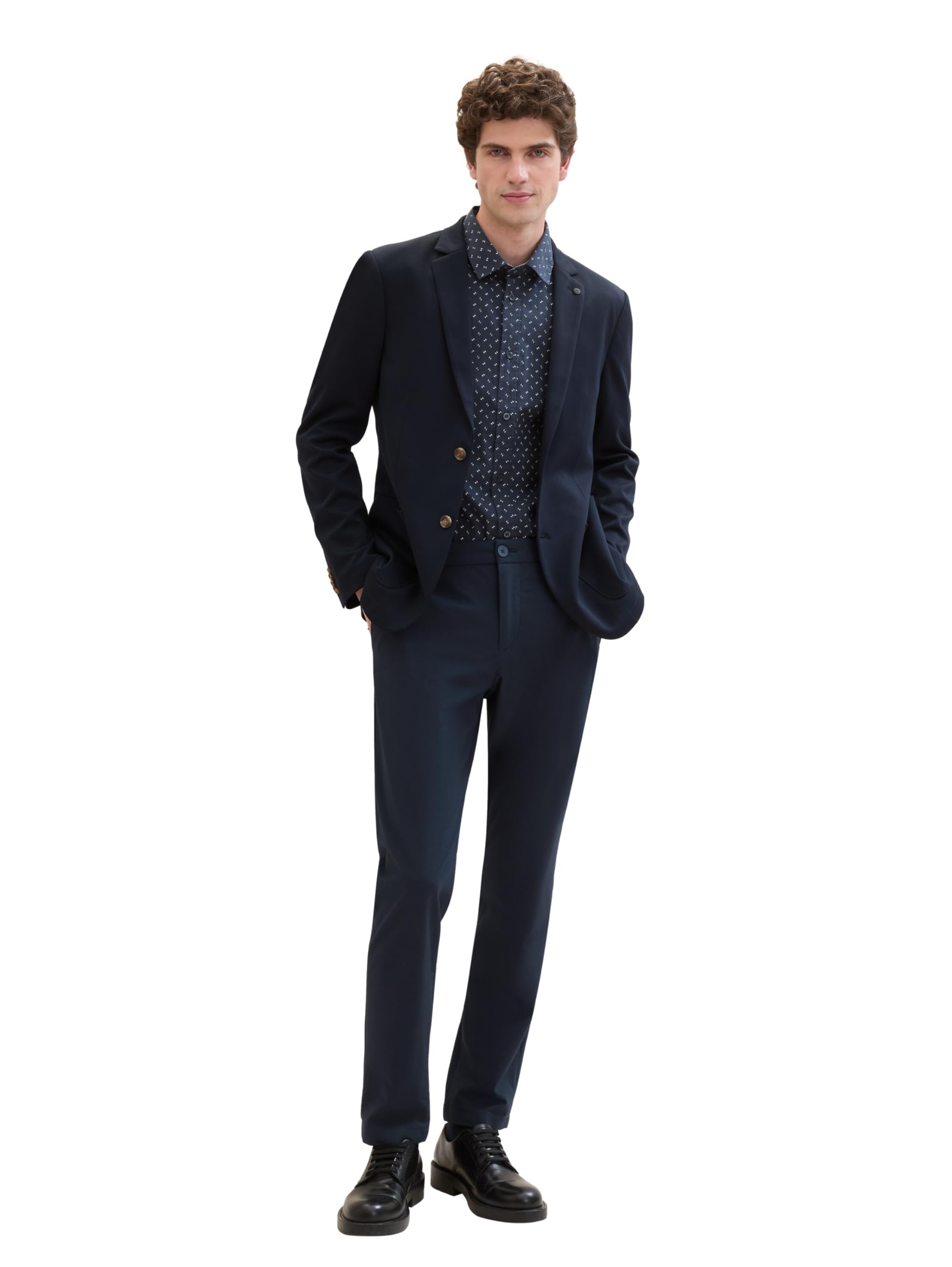 TOM TAILOR Jersey Piqué marynarka ze stretchem Mężczyźni 1043635