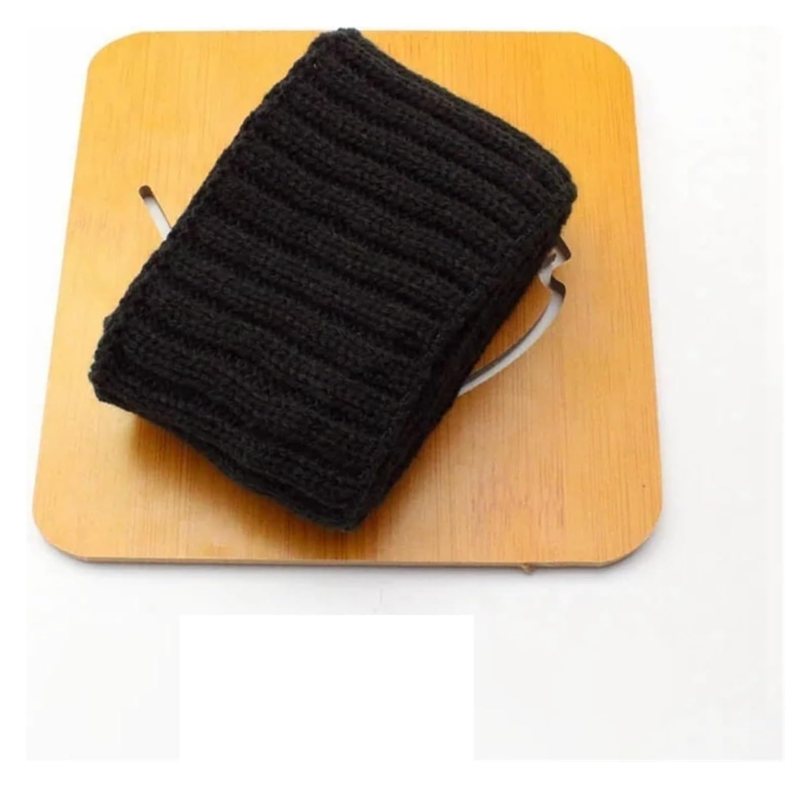 Rib Knit Cuff, Elastic Ribbed Cuffs Acrylic Rib Knit Fabric Multicolor 7x75cm for Making(Black)