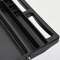 Vista 8 de Carrito de servicio de 2 estantes, capacidad de 500 libras, mango de almacenamiento, para almacén/garaje/limpieza/fabricación/cocina/oficina, 45 x