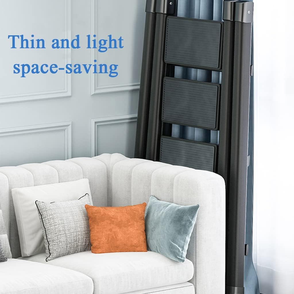 Lightweight Folding Step Stool with Non-Slip and Wide Pedals Embedded Reinforced Step Ladder Stable Scratch-Resistant, Space-Saving Suitable for Families