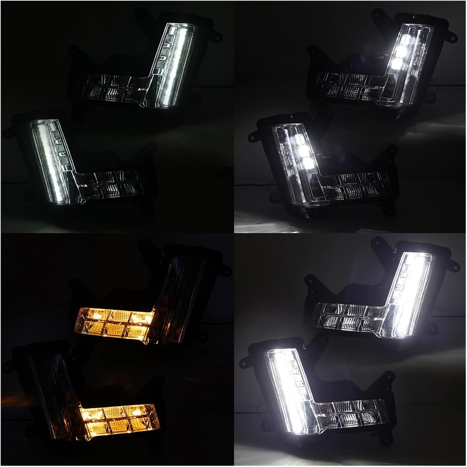 LED Fog Light DRL，Compatible With Cadillac Escalade/ESV 2015-2020 Headlight Foglamp Day Light Without Crash Brake Car Accessories(Right)