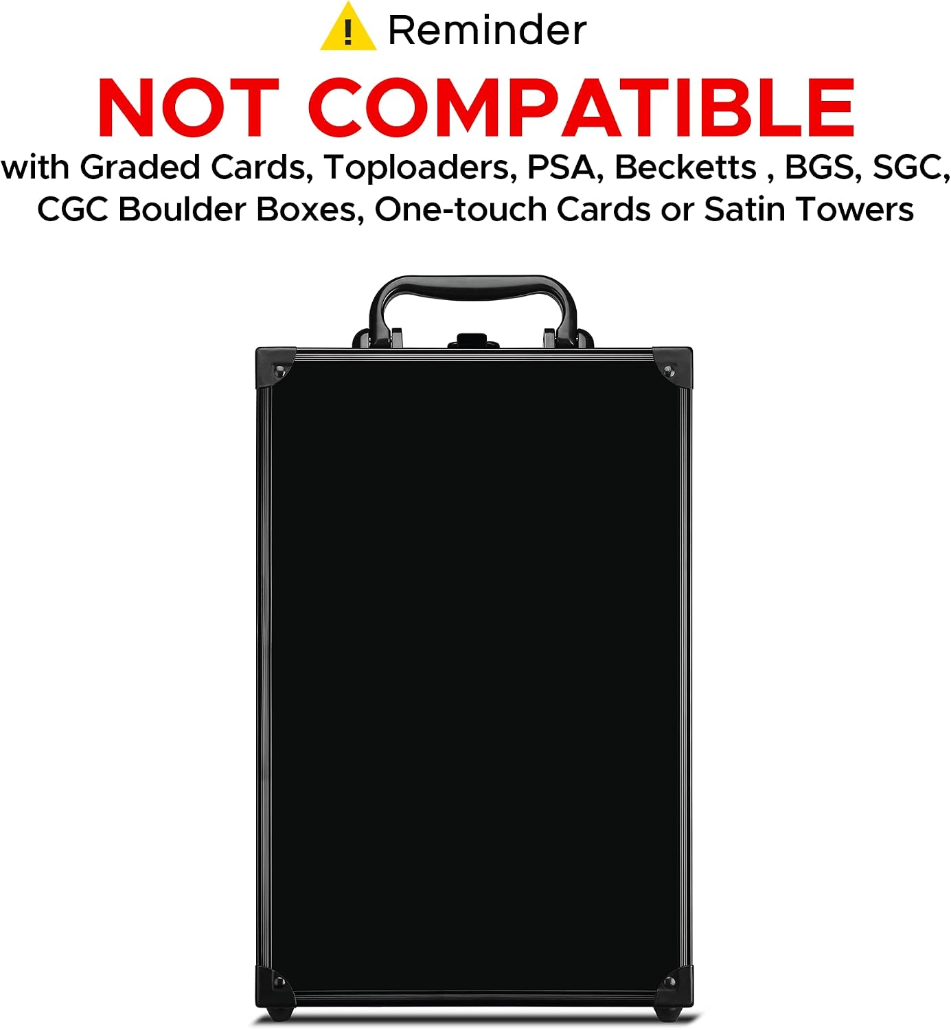 Game Card Storage Case (PRO Edition) | Case Is Compatible With Magic The Gathering, Yugioh, and Other TCG Etc (Game Not Included) | Includes 8 Dividers | Fits up to 2000 Loose Unsleeved Cards