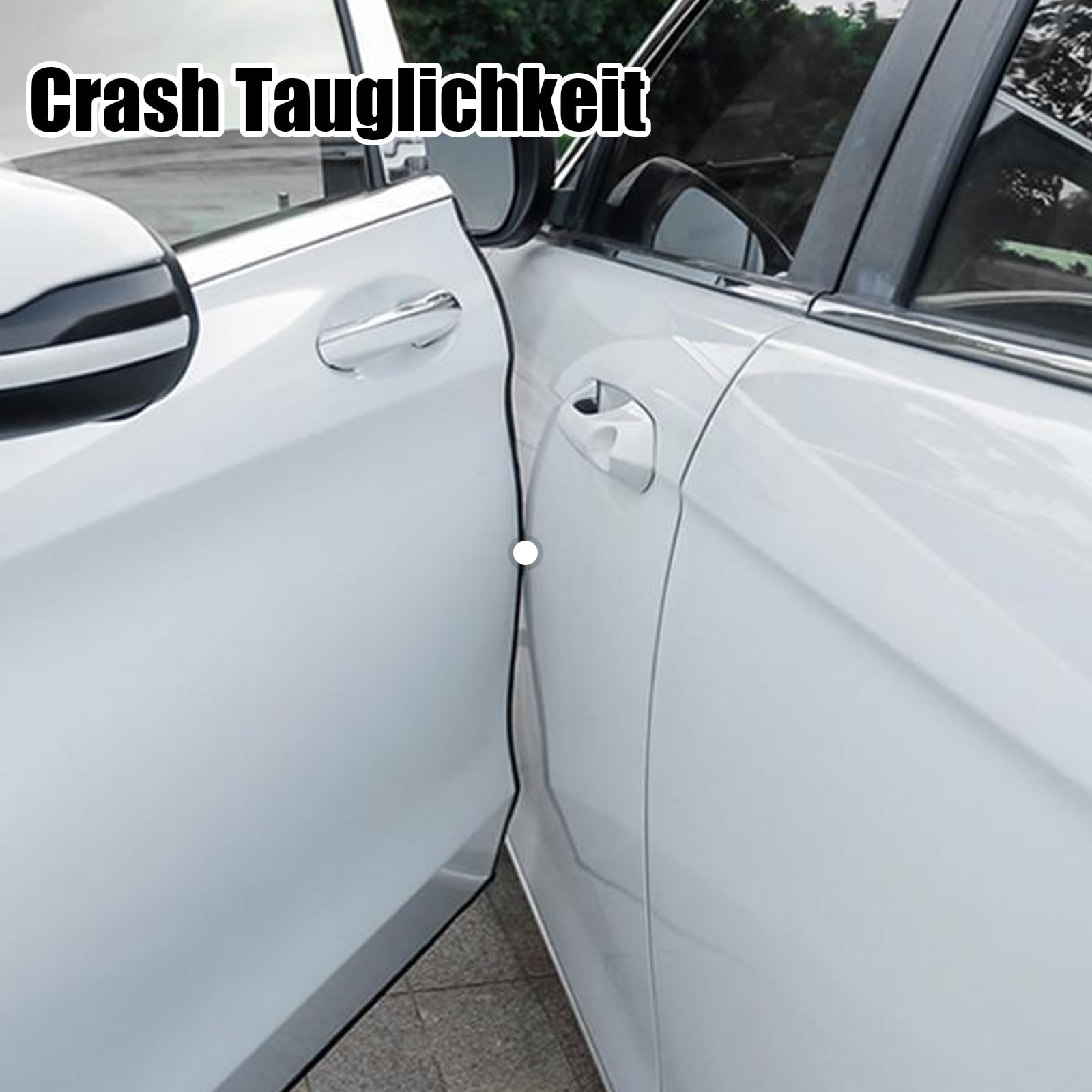 Protezione Bordi Portiere Auto - Guarnizione Gomma A U 10 Metri, Nero, Universale, Senza Colla - Foto 4