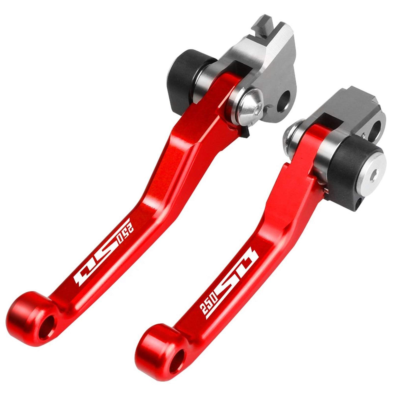 Maniglia Leva Freno Frizione Pieghevole Per Moto In Alluminio Billet Per Suzuki 250SB 250 SB 2002 2003 2004 2005 2006 Dirt Bike Leva Della Frizione Del Freno (Colore : Rosso)