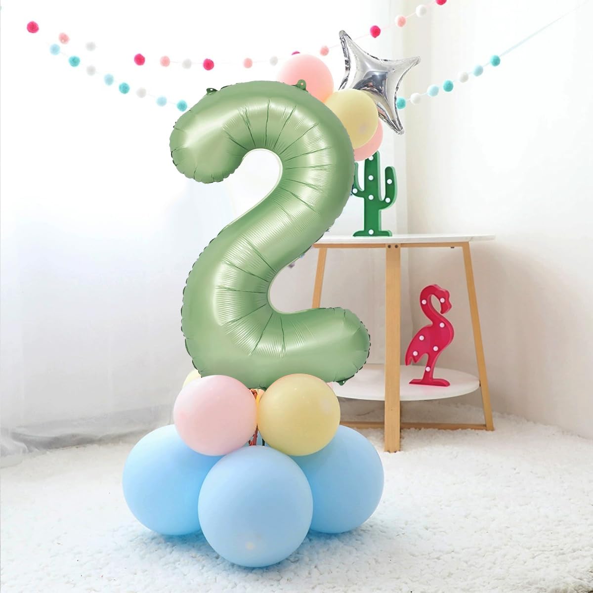 Red 0 balloon 40 Inch Giant Helium Foil Number 0 to 9 Red Balloon Birthday Wedding Party Digital Decorations (Number 0) — view 187
