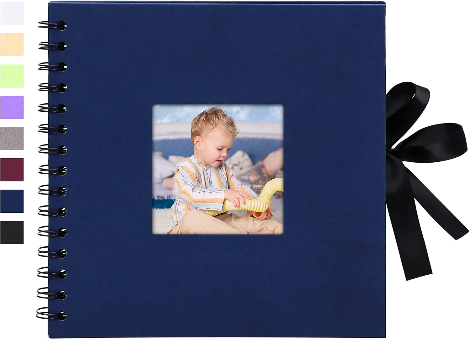 Album Fotografico Fai Da Te A5, 30 Pagine, Spirale Nera, Formato 20x14 Cm, Perfetto Per Scrapbooking E Regali Personalizzati