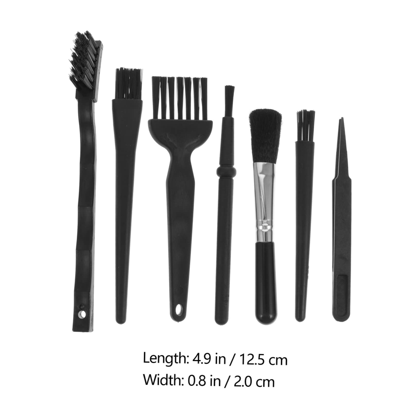 TEHAUX 1 Set Cleaning Kit and Tools Keyboard Cleaner Brush Convenient Cleaning Sweep Home Portable Keyboard Home Keyboard Convenient Keyboard Creative Black