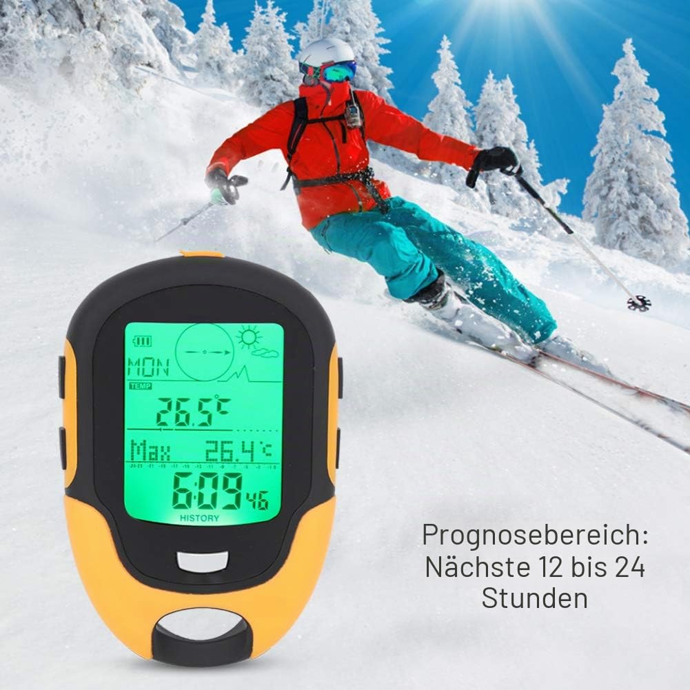 FR500 Outdoor Höhenmesser Multifunktionale Auto Höhenmesser Barometer Thermometer Hygrometer Kompass Outdoor Living Zubehör