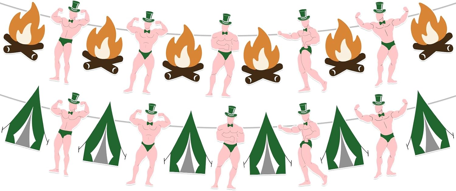 Funny Camping Bachelorette Party Banner