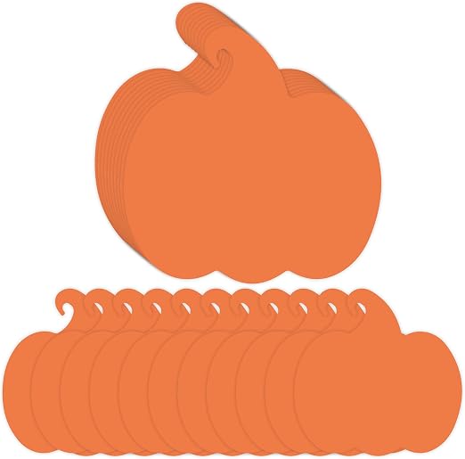 Wonmon 100 PCS Pumpkin Cutouts for Bulletin Board