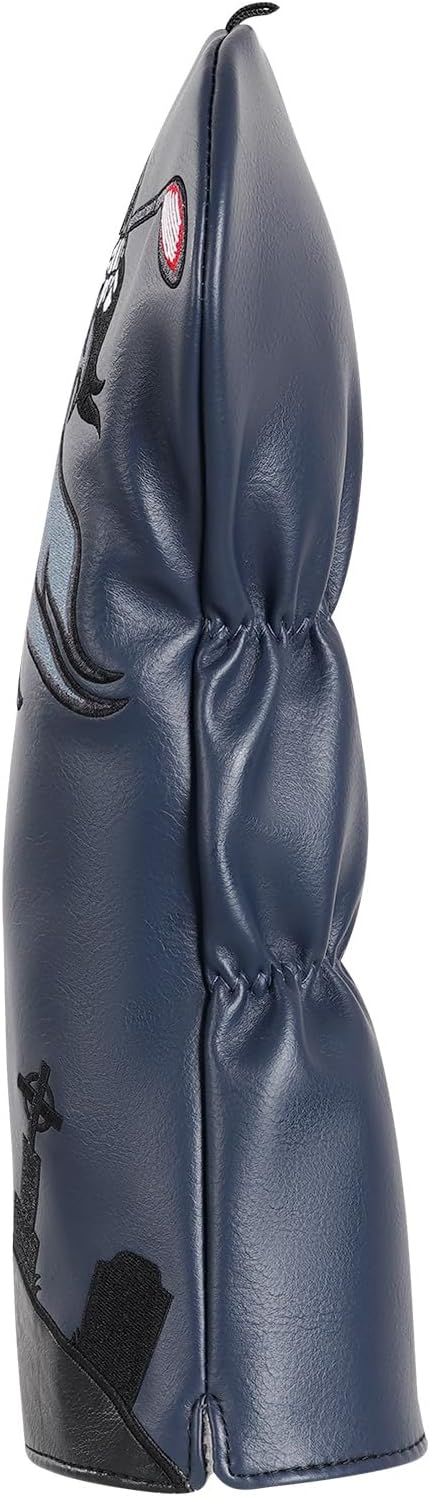 Golf Club Head Cover Golf Head Cover Driver Headcover Fairway Wood Headcover Hybrid Club Head Cover Embroidered Leather