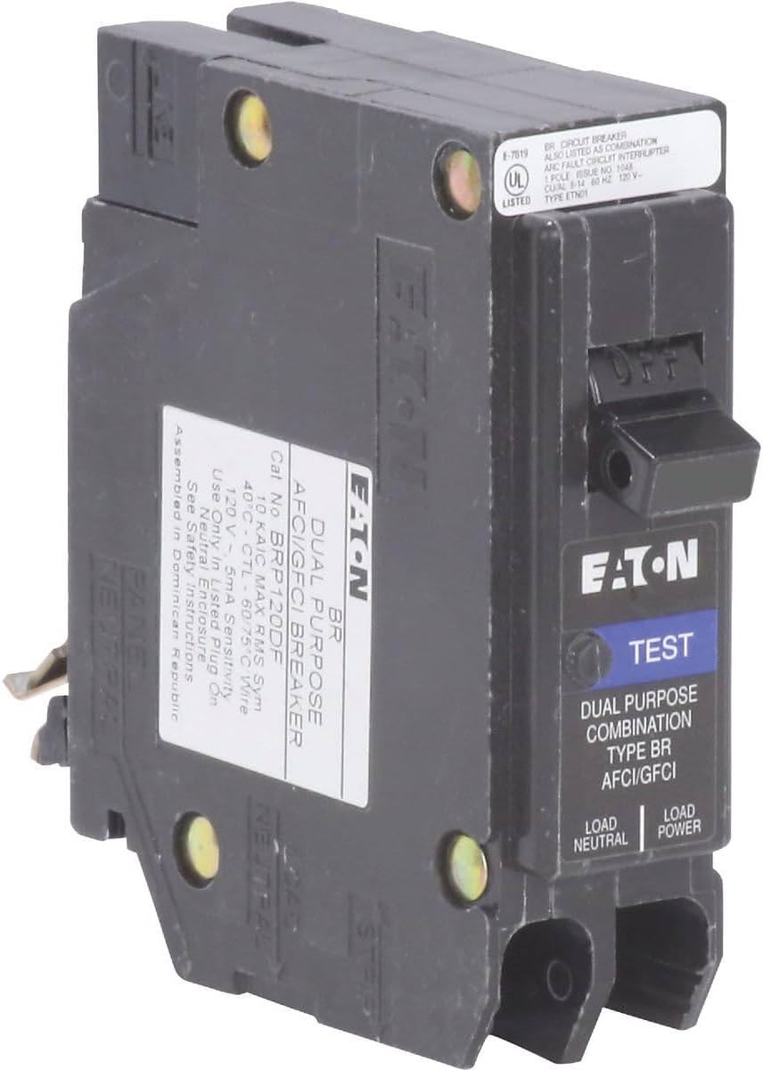 Eaton BR 20A Single-Pole AFCI/GFCI Circuit Breaker - 1 Each