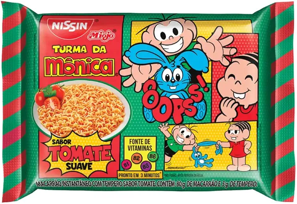 Nissin Lamen Suave Vit Sabor Tomate 85Gr
