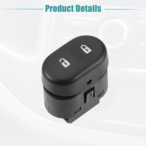 Miniatura 8 de ACROPIX Interruptor de bloqueo de puerta automático de repuesto para Chevrolet Malibu - Paquete de 1 negro