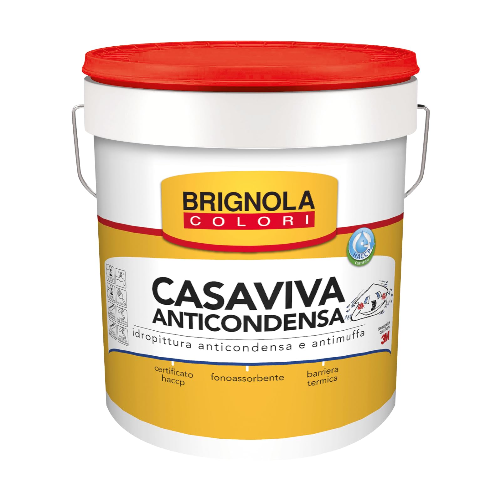 Brignola Casaviva idropittura anticondensa antimuffa, Lt 14
