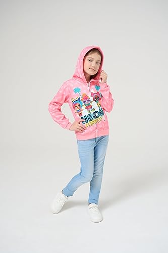 Miniatura 2 de L.O.L. Surprise! Sudadera con capucha Lil Cheeky Babe y Lil D.J con cremallera para niños pequeños y grandes - RosaAzul