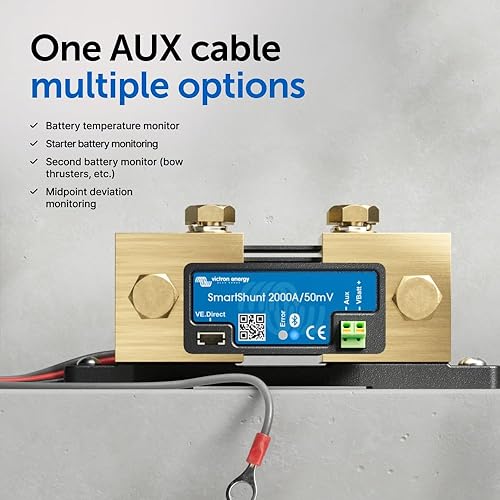Miniatura 17 de Victron Energy - Monitor de batería SmartShunt, 500-2,000 amperios, 50mV (Bluetooth)