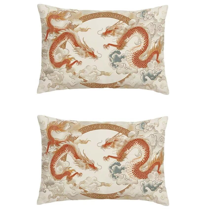 Taie oreiller 70x90cm aspect lin double face pour décoration maison haut de gamme