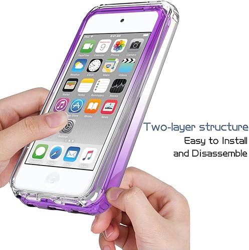 Miniatura 4 de Funda para iPod Touch 6iPod Touch 5iPod Touch 7 para niñas y mujeres, transparente de cuerpo completo, a prueba de golpes, carcasa de policarbonato