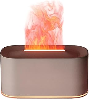 Flamme Diffusor,220ml Duftgerät Mit 7-Farben Licht,Schlafzimmer Duftdiffusor - Für Büro Wohnheim Kinderzimmer Schlafzimmer Arbeitszimmer Hotel Klassenzimmer Wohnung Nachttisch Schreibtisch Yoga