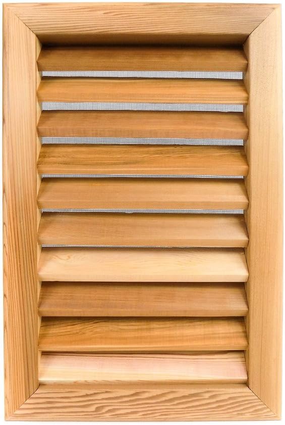 Rectangle Clear Cedar Vent, Flush Mount – 12 inch x 18 inch