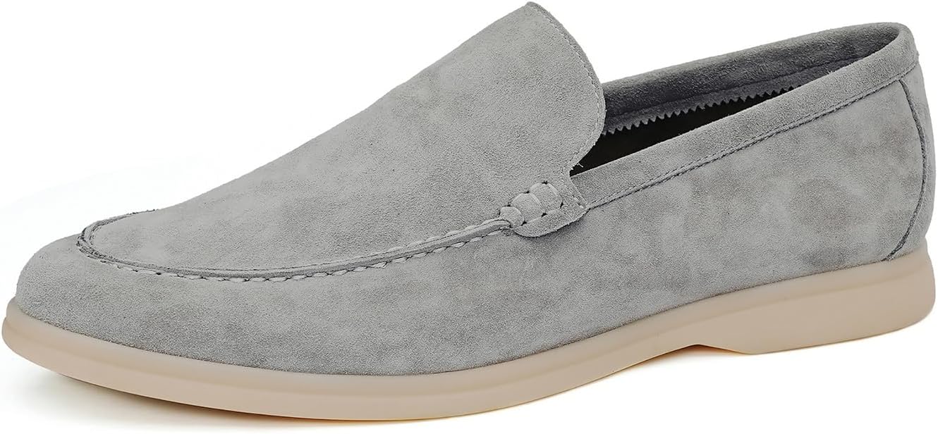 Men's Casual Loafers - Fashionable Suede Comfort