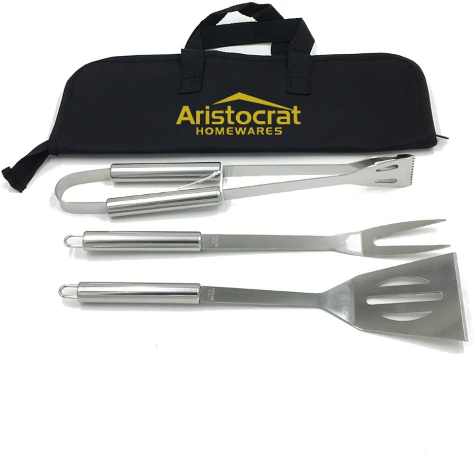 Heavy Duty Stainless Steel Grilling Tool Set 3 Piece