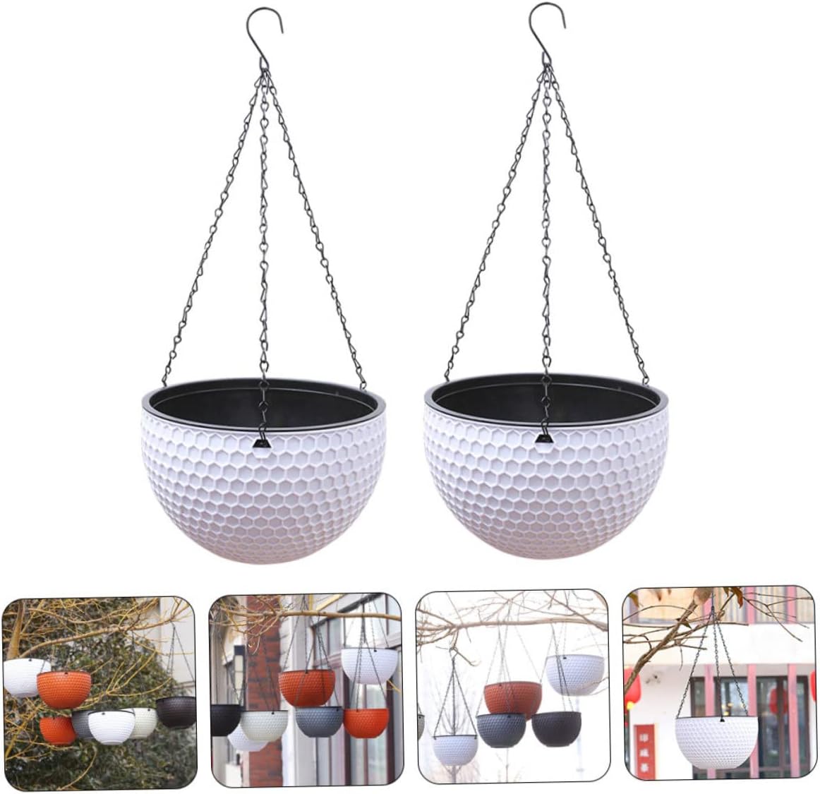 Wall Planter Hanging Plant Holder Scindapsus Aureus Pot Plastic Hanging Planter Garden Plant Pot for Home Office School Dormitory Garden