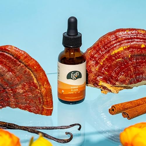 Miniatura 7 de fungtion Kanna Elixir Kanna sudafricano, Chaga orgánica, reishi, valeriana, mezcla de adaptógenos, tintura líquida, (1.0 fl oz)