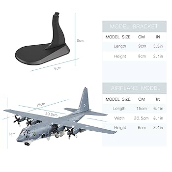 Amazon.com: Busyflies Fighter Jet Model AC130U Attack