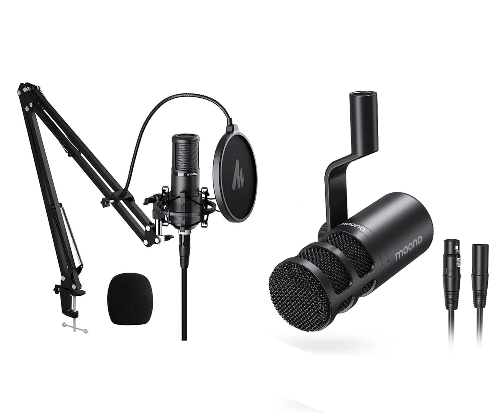 Amazon.com: MAONO XLR Microphone, PM320S & PD100 Podcast Cardioid