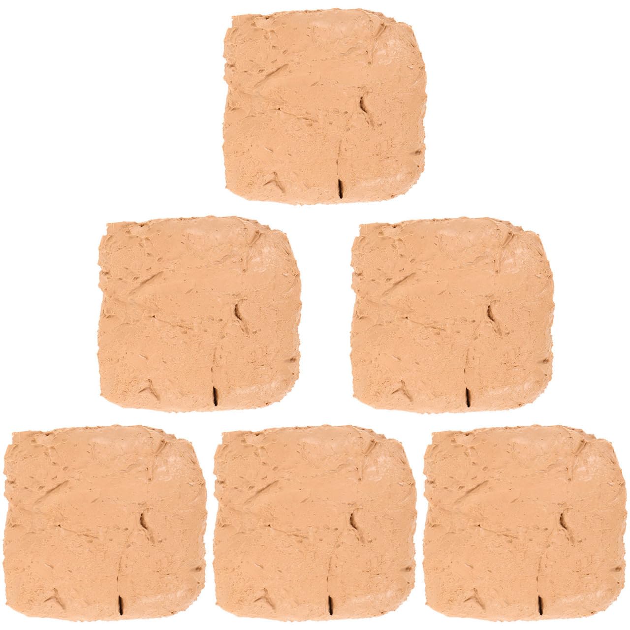 6 Pezzi Argilla da Modellare Autoindurente, Pasta Modellabile Beige Abs 200g per Sacchetto, per Crafting e Diy, per Principianti di Lavori in Argilla
