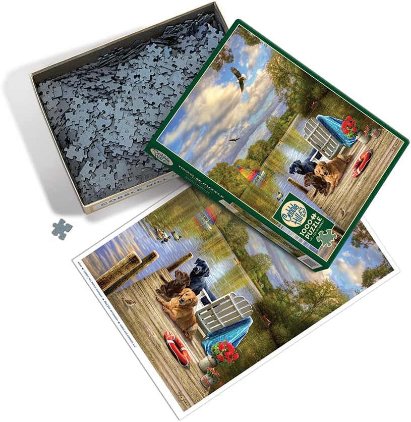 Cobble Hill 1000 Piece Puzzle - Dog Day Afternoon - Sample Poster Included image 3