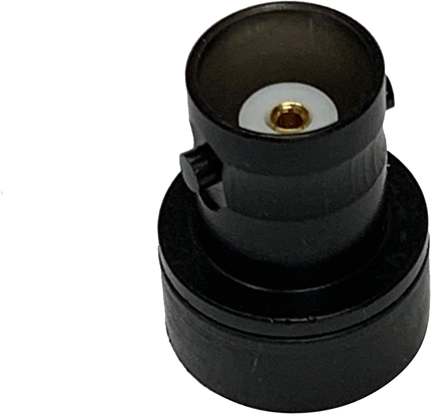 BNCJ‑SMAP Low Profile Black SMA‑to‑BNC Adapter 50 Ω SMA Male to BNC Female RF Connector Adapter for HT Radios and Antennas