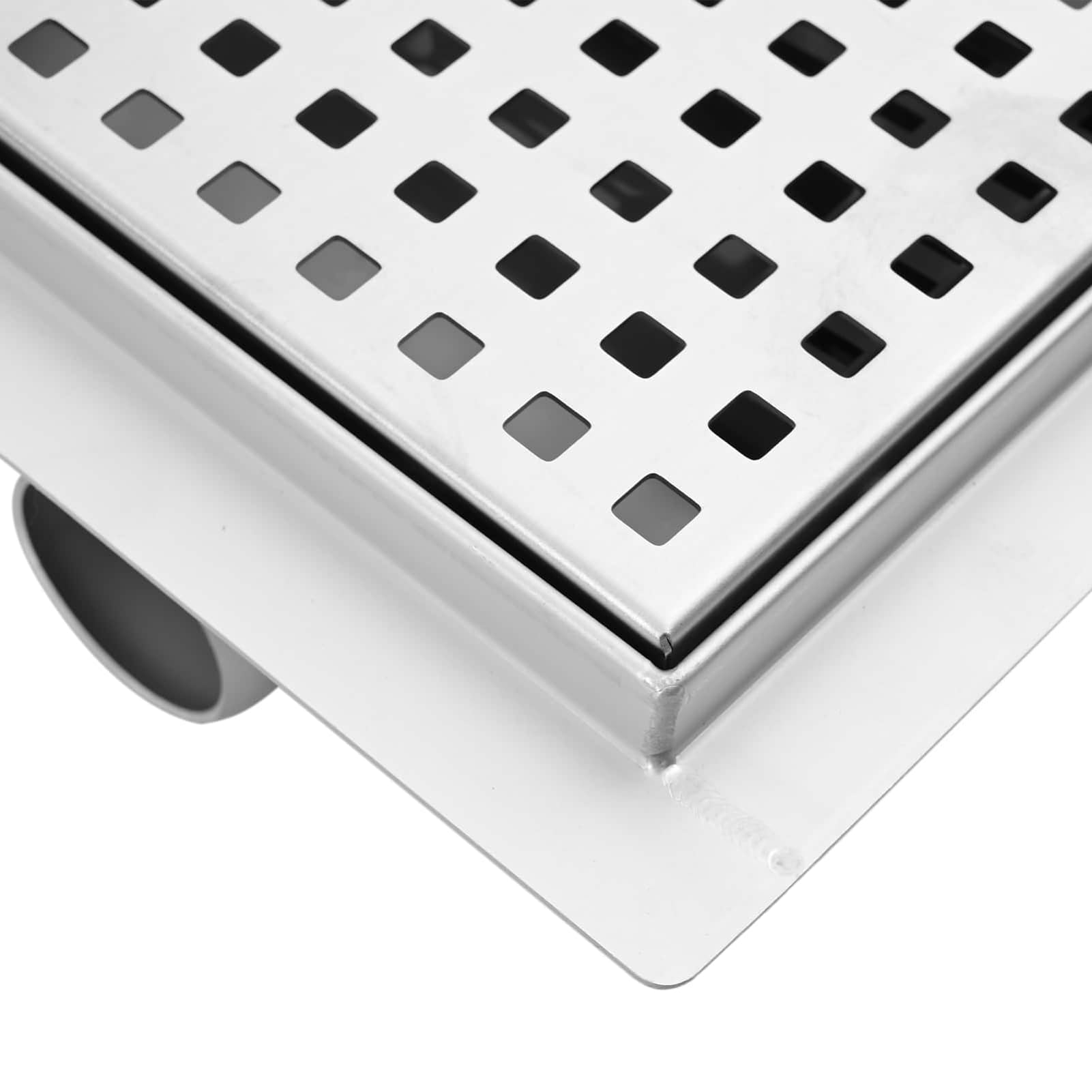 2 in 1 Duschablauf Silber 15 x 15 cm Edelstahl 304 Hardware-Zubehör Model42015934