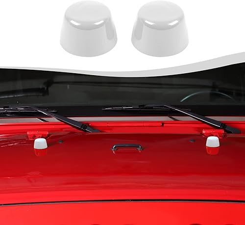 Miniatura 14 de Moldura decorativa de goma para capó del motor compatible con Jeep Wrangler JK JKU 2007-2018 (rosa)