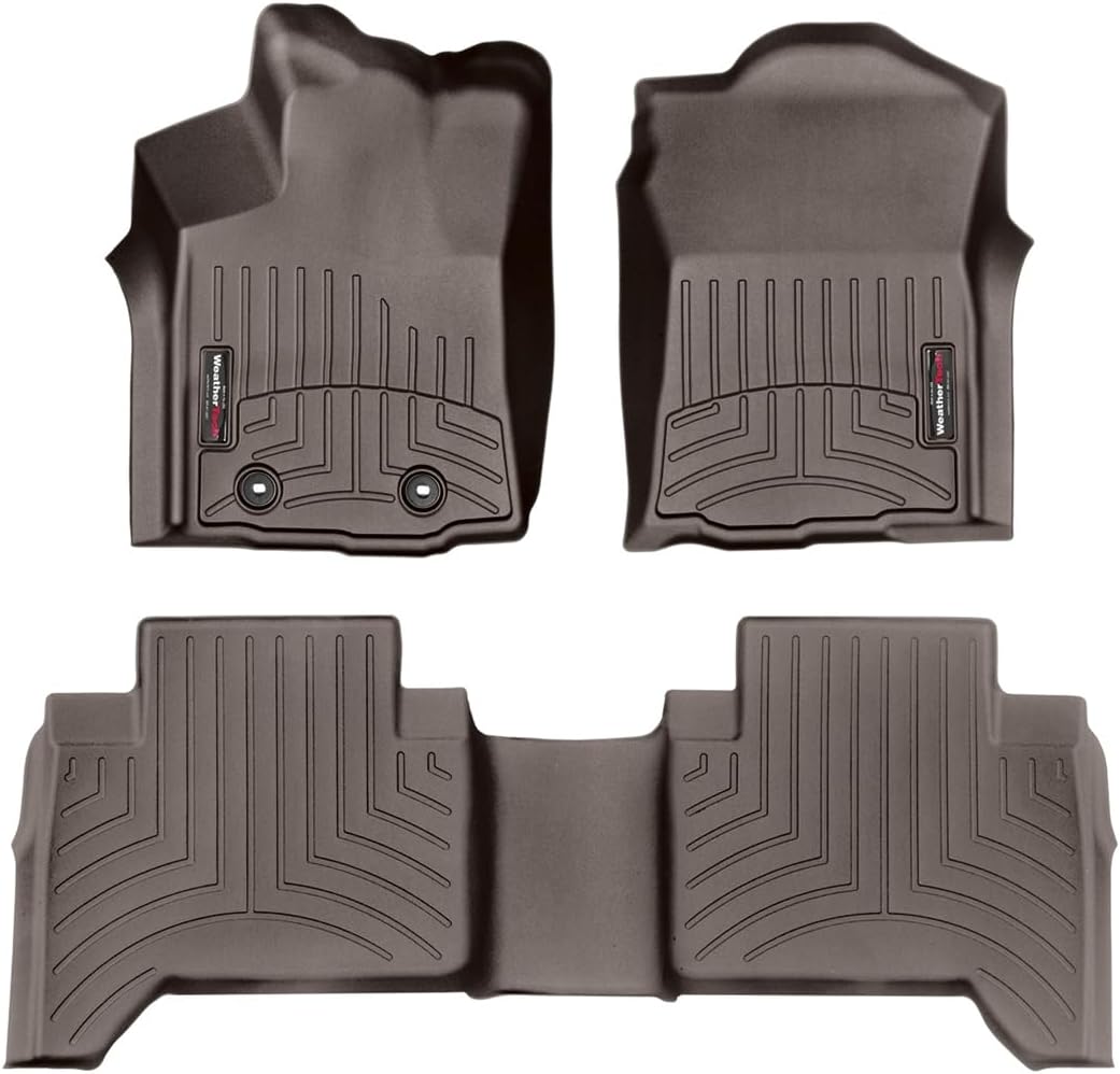 WeatherTech Custom Fit FloorLiners for Toyota Tacoma - 1st & 2nd Row (448671-448722), Black