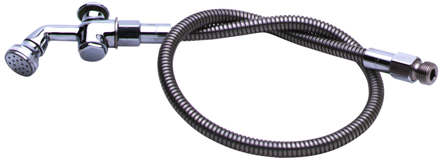 T&S Brass B-0101 Spray Valve W/ Rosespray Head And 38-Inch Flexible Stainless Steel Hose (013E-36)