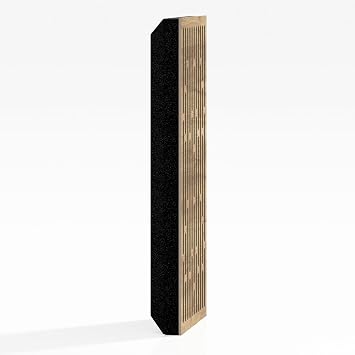 4 Pack Narrow Acoustic Decorative Panel | 50x25cm | Home Interior Sound Absorption & Echo Control | Organic Modern Design | Model-Thickness-Color: [K1-33mm | Oak]