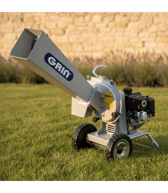Broyeur de végétaux thermique GRIN, 50mm, Briggs Stratton 208cc, démarrage électrique - BIOCH50